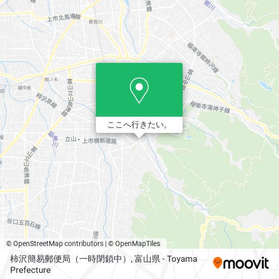 柿沢簡易郵便局（一時閉鎖中）地図