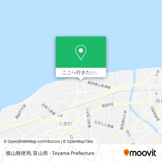 横山郵便局地図