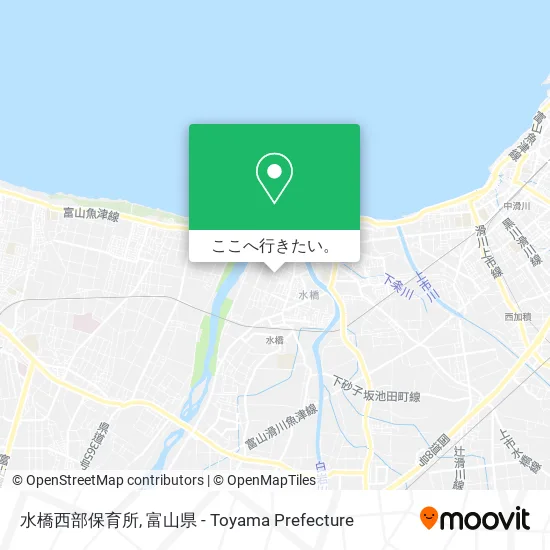 水橋西部保育所地図