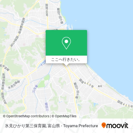 氷見ひかり第三保育園地図