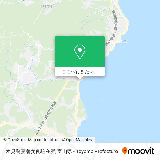 氷見警察署女良駐在所地図