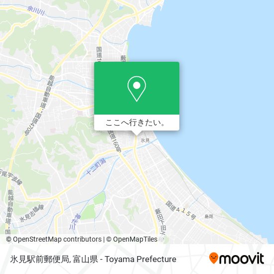氷見駅前郵便局地図