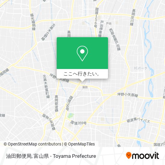 油田郵便局地図