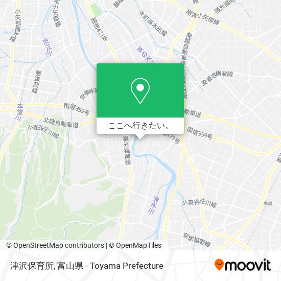 津沢保育所地図