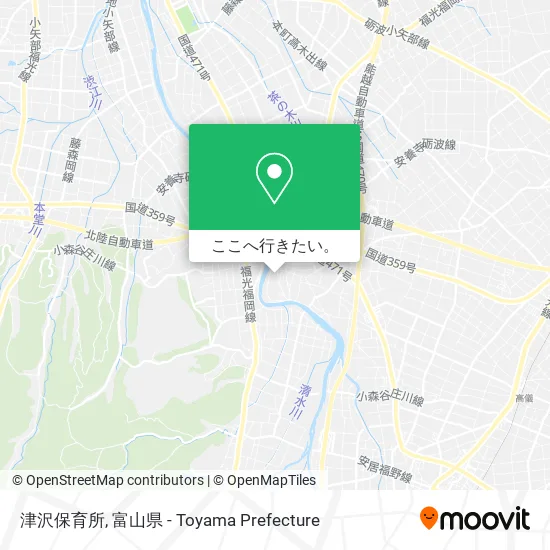 津沢保育所地図