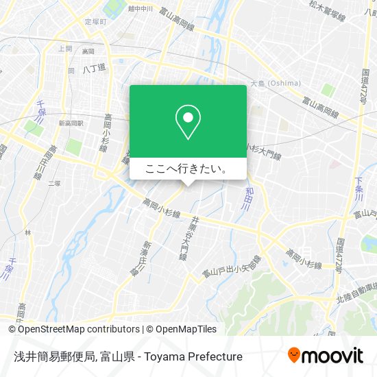 浅井簡易郵便局地図