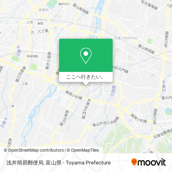 浅井簡易郵便局地図