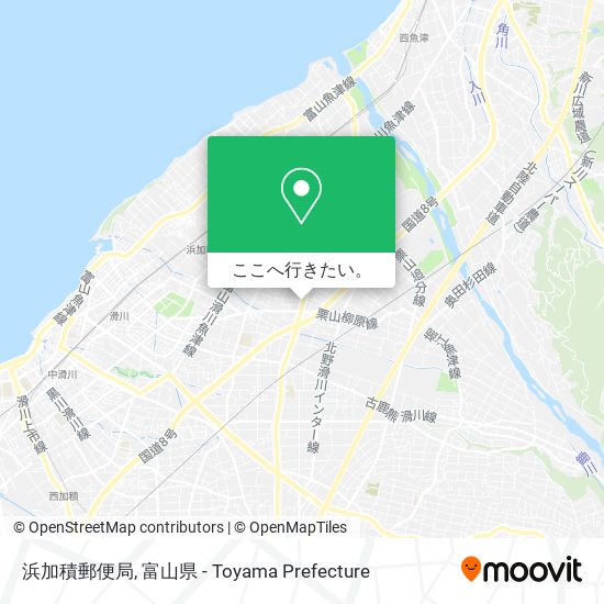 浜加積郵便局地図