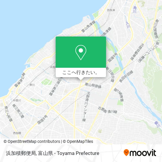 浜加積郵便局地図