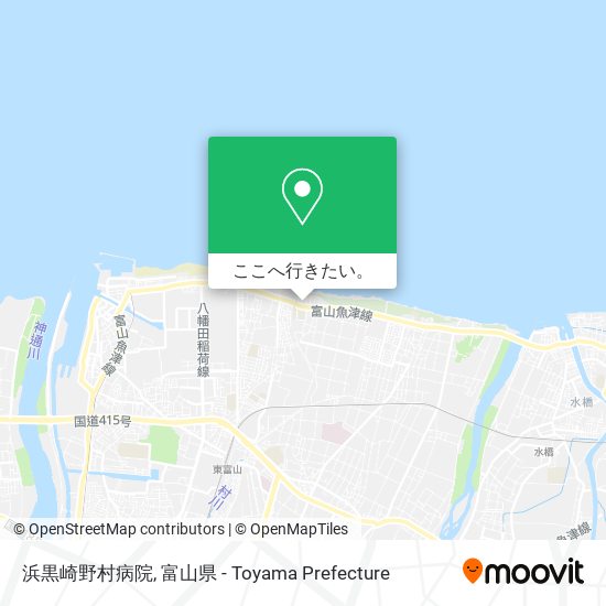 浜黒崎野村病院地図