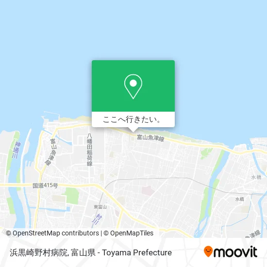 浜黒崎野村病院地図