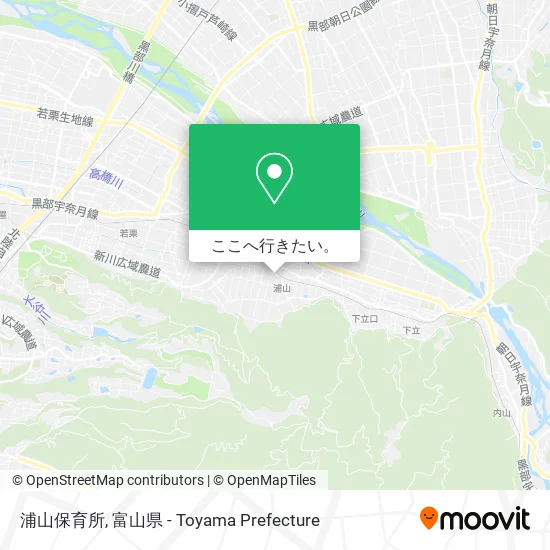 浦山保育所地図