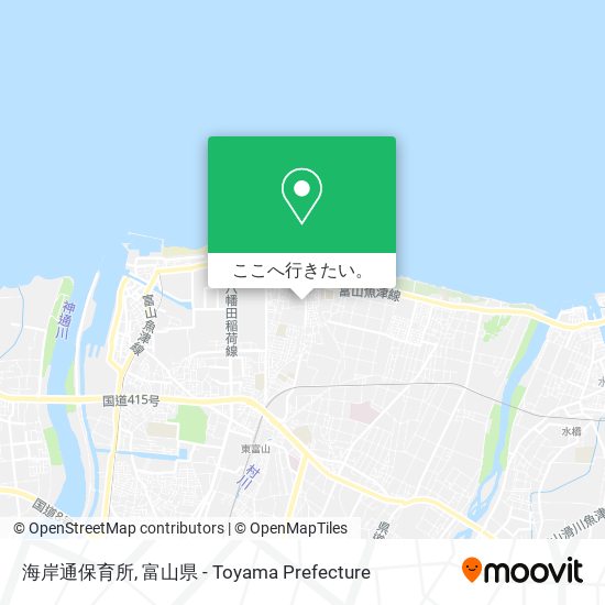 海岸通保育所地図