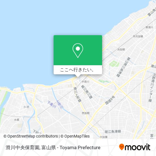 滑川中央保育園地図