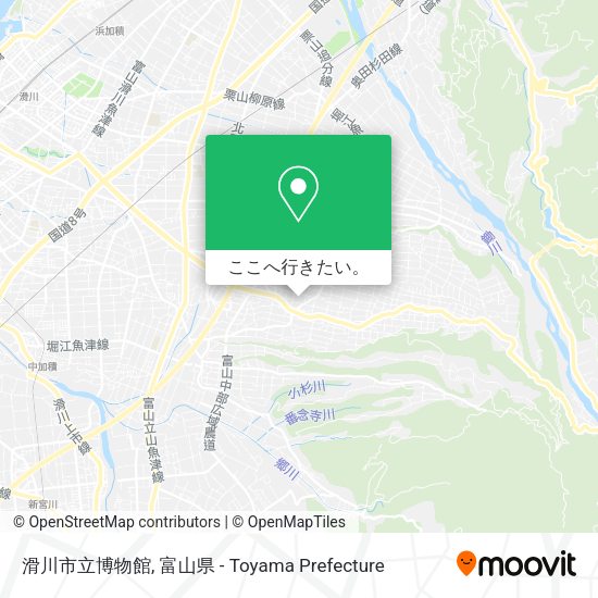滑川市立博物館地図