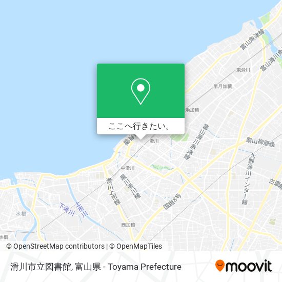 滑川市立図書館地図