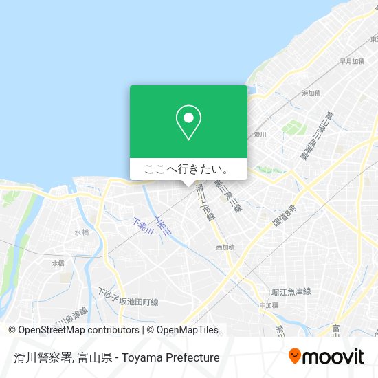 滑川警察署地図