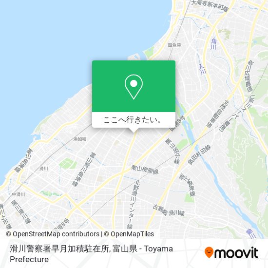 滑川警察署早月加積駐在所地図