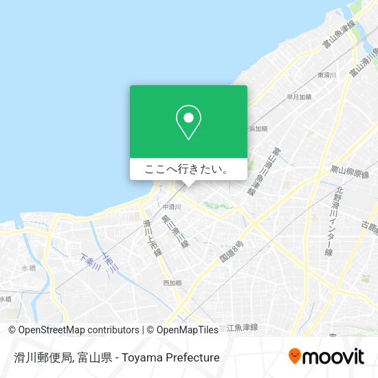 滑川郵便局地図