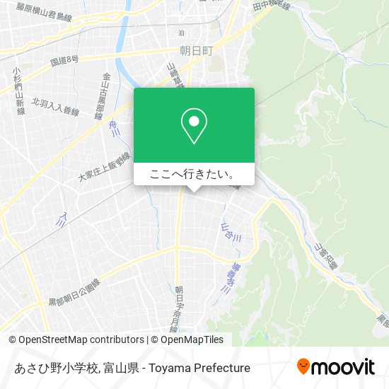 あさひ野小学校地図