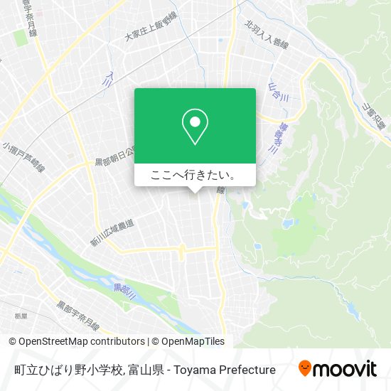 町立ひばり野小学校地図
