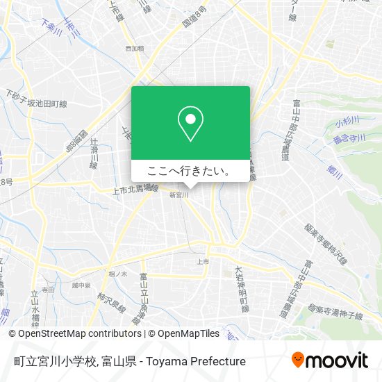 町立宮川小学校地図