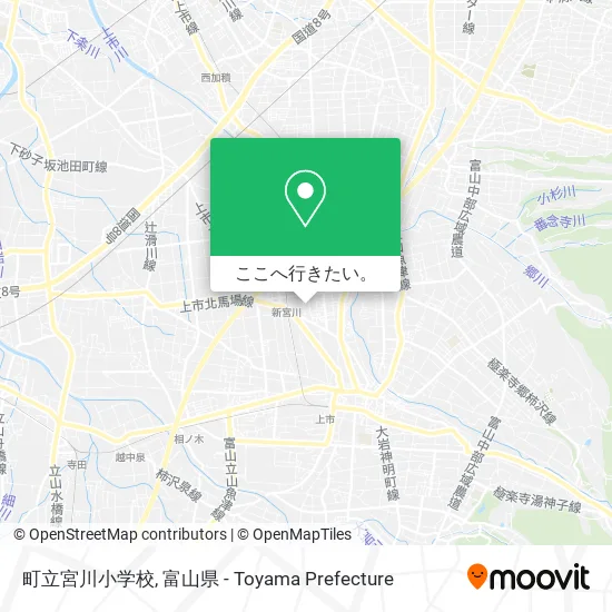 町立宮川小学校地図