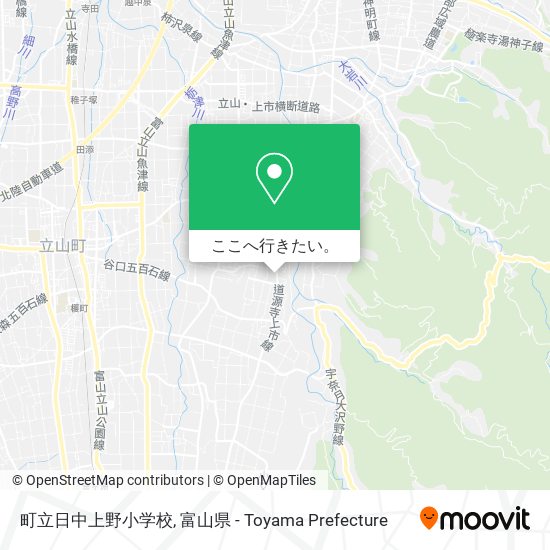 町立日中上野小学校地図