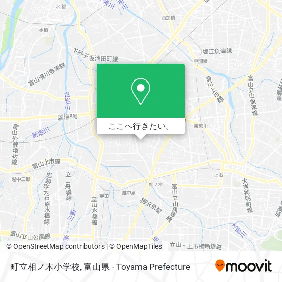 町立相ノ木小学校地図