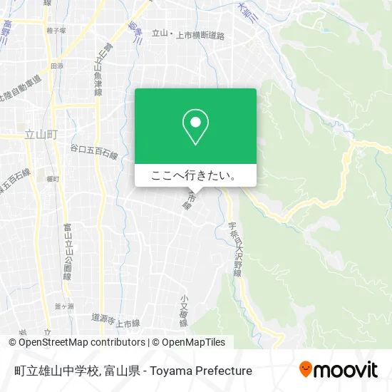 町立雄山中学校地図