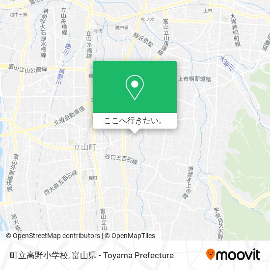 町立高野小学校地図