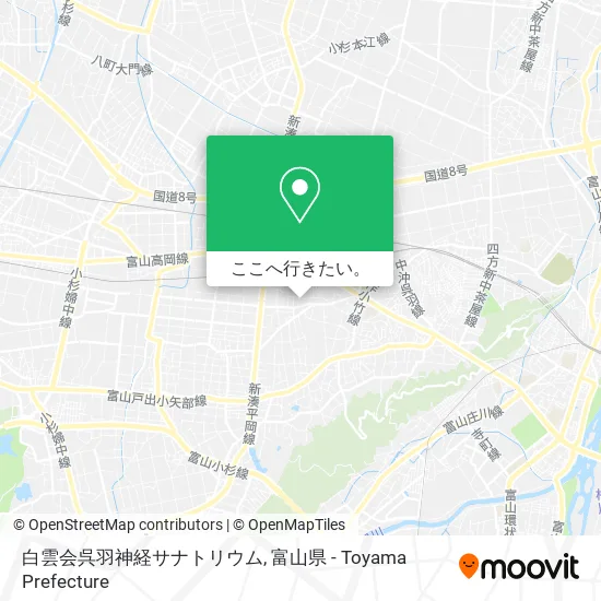 白雲会呉羽神経サナトリウム地図