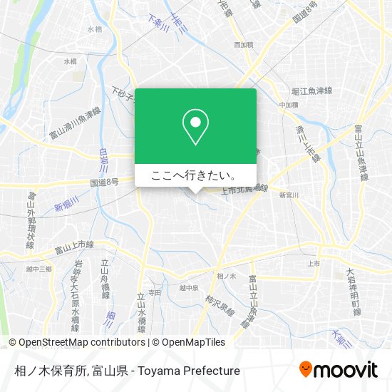 相ノ木保育所地図