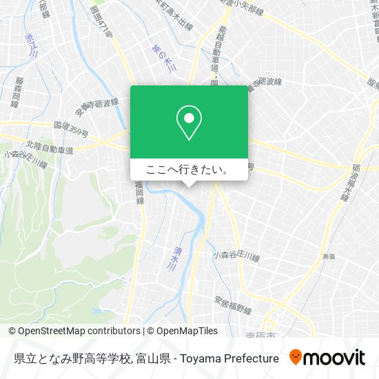 県立となみ野高等学校地図