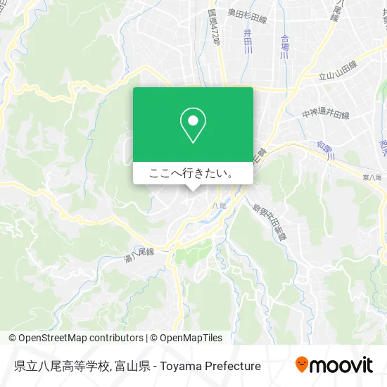県立八尾高等学校地図