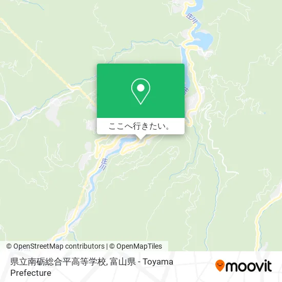 県立南砺総合平高等学校地図