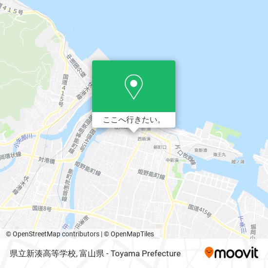 県立新湊高等学校地図