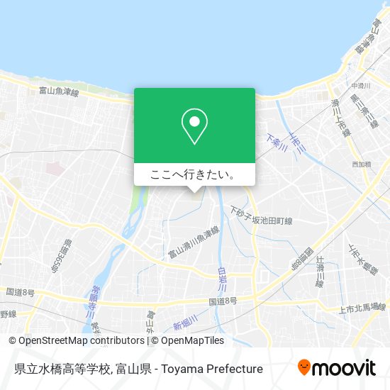 県立水橋高等学校地図