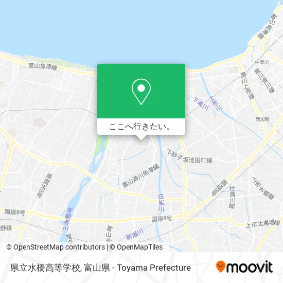 県立水橋高等学校地図
