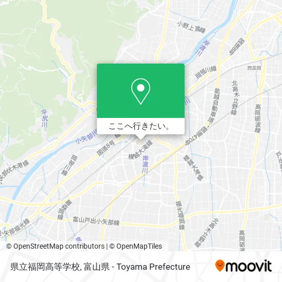 県立福岡高等学校地図