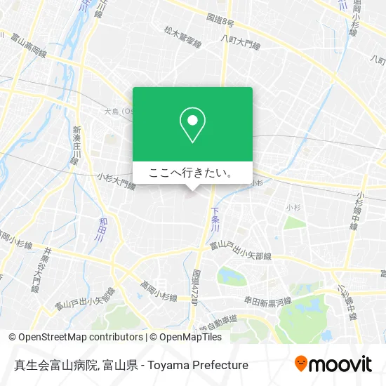 真生会富山病院地図