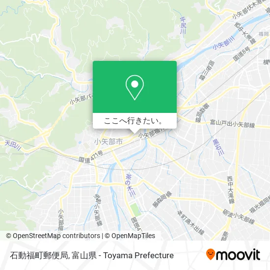 石動福町郵便局地図