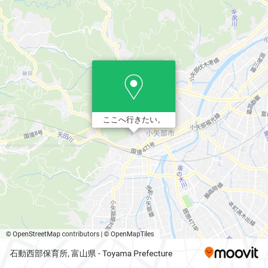 石動西部保育所地図