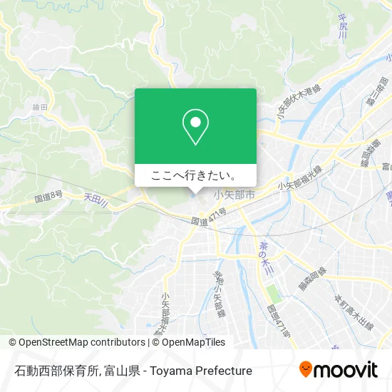 石動西部保育所地図