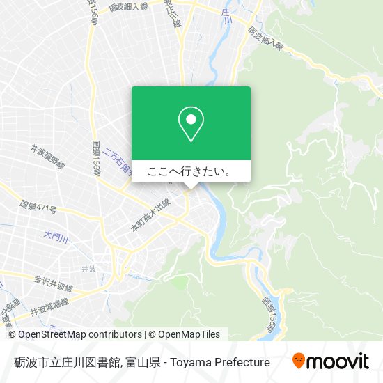 砺波市立庄川図書館地図