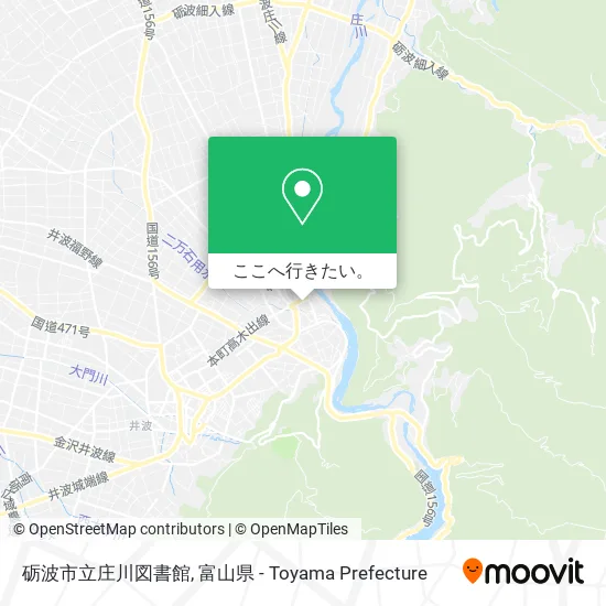砺波市立庄川図書館地図