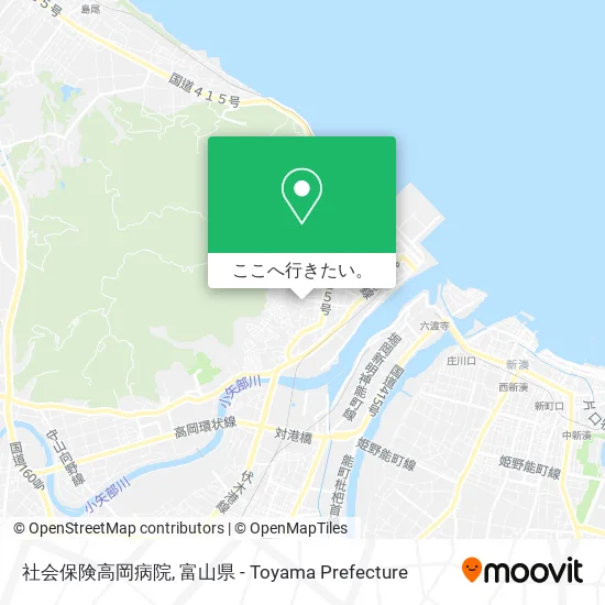 社会保険高岡病院地図