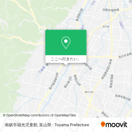 南砺市福光児童館地図