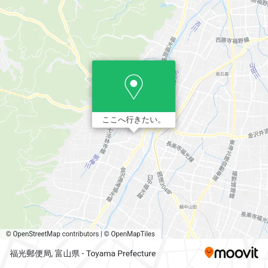 福光郵便局地図
