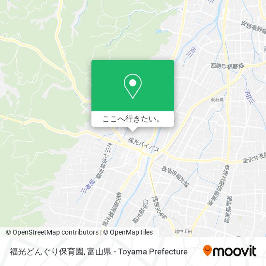 福光どんぐり保育園地図